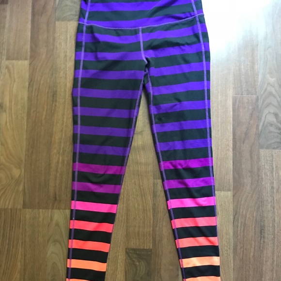 striped workout pants